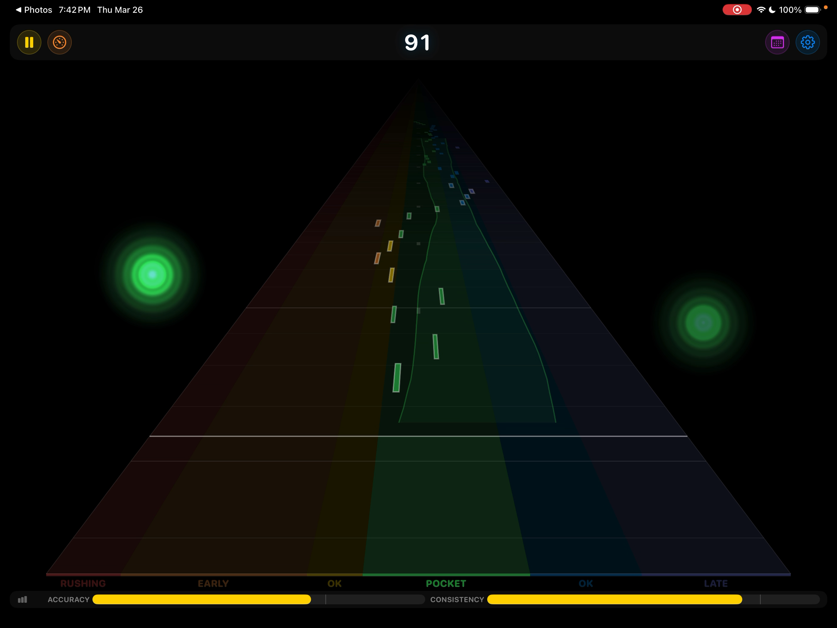 Note Highway visualization