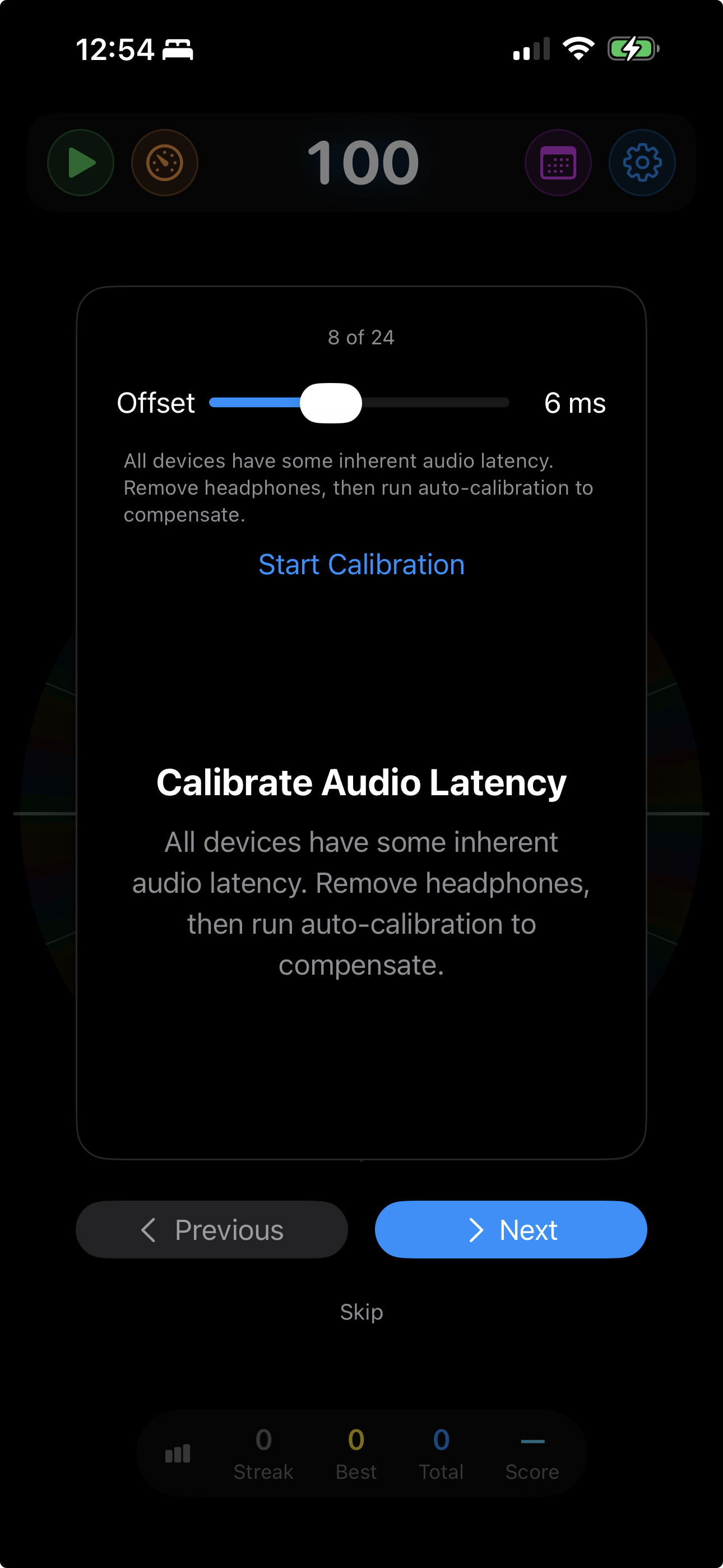Calibrate Audio Latency tip