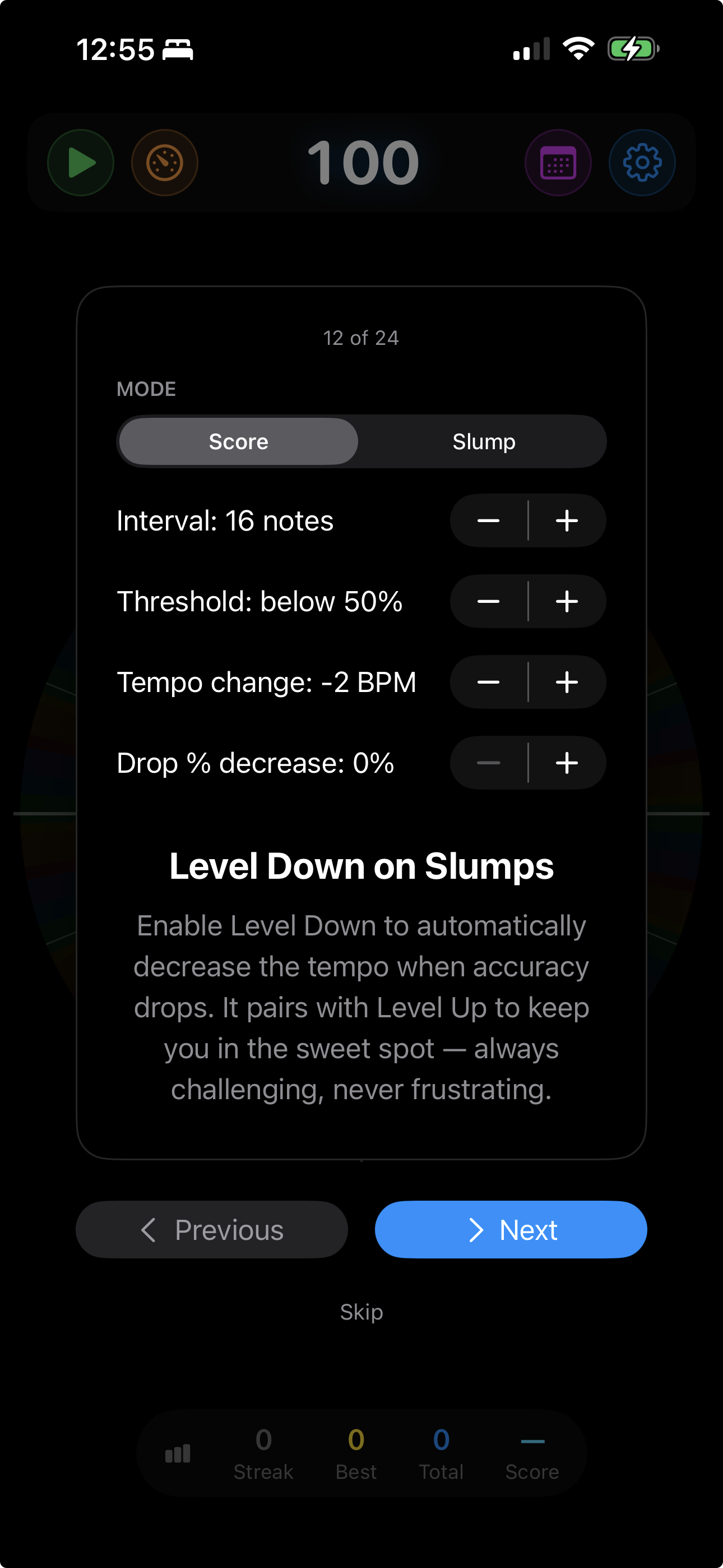 Level Down on Slumps tip