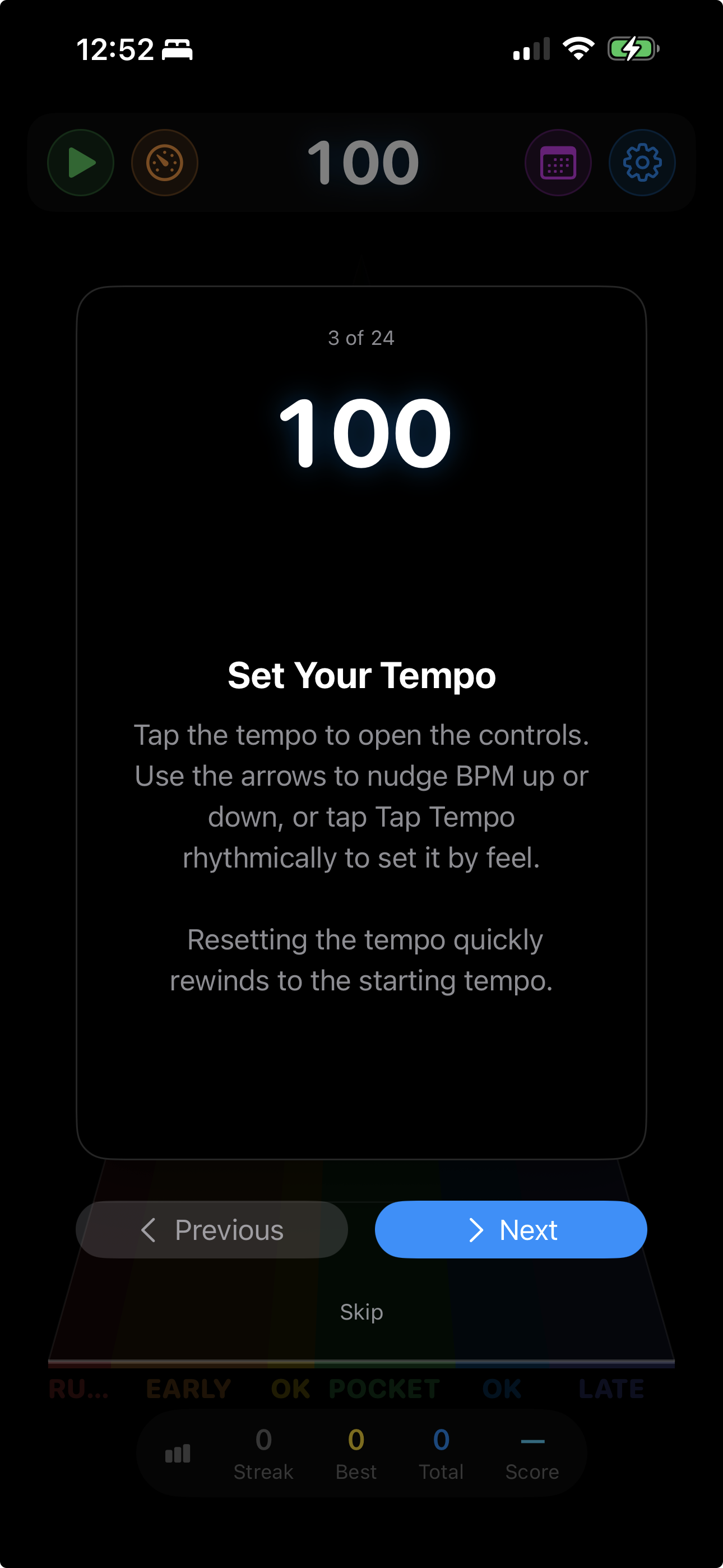 Set Your Tempo tip
