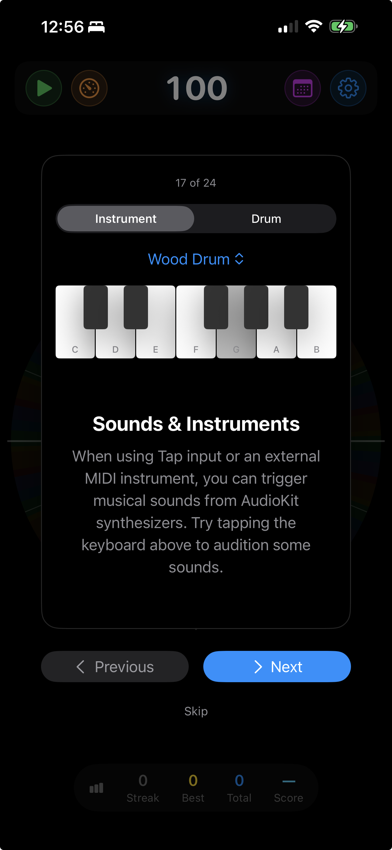 Sounds & Instruments tip