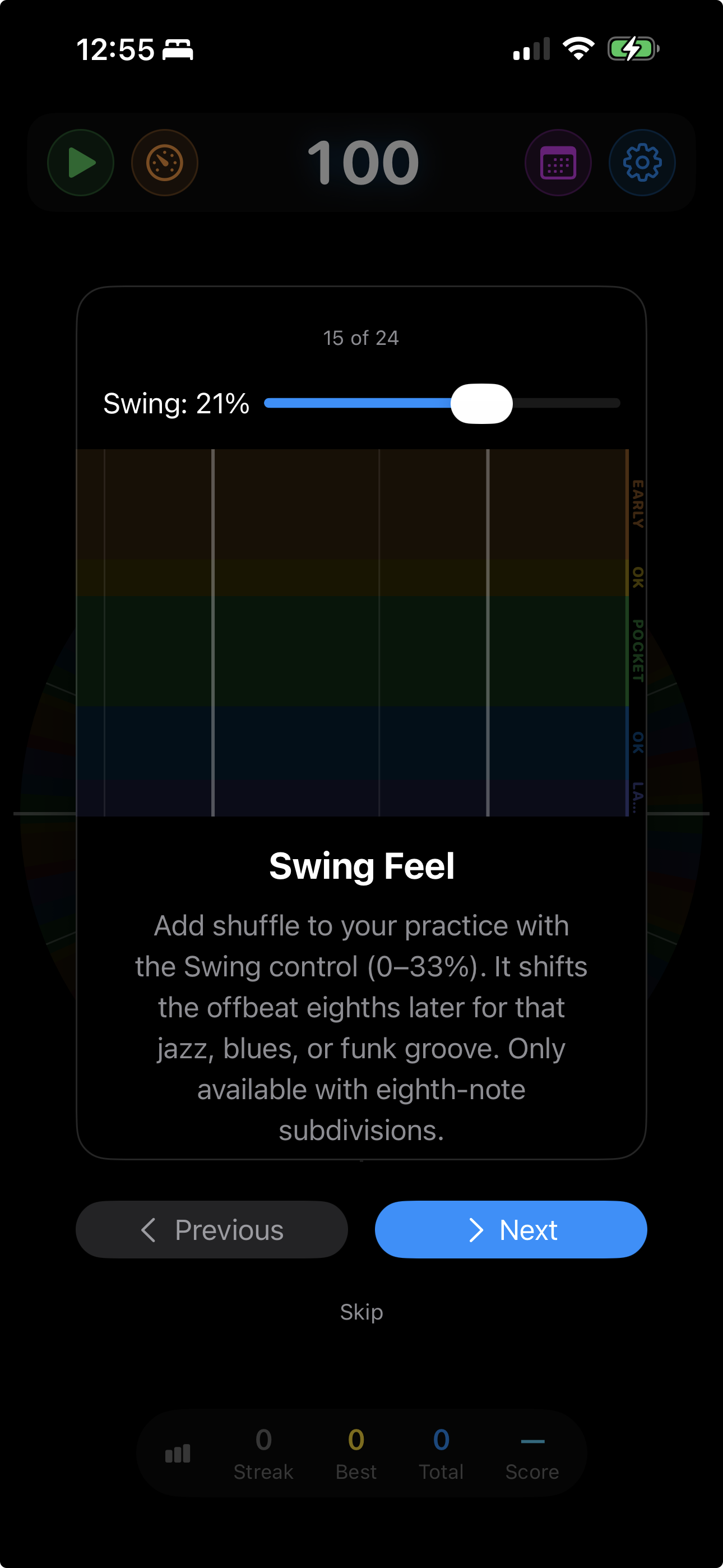 Swing Feel tip