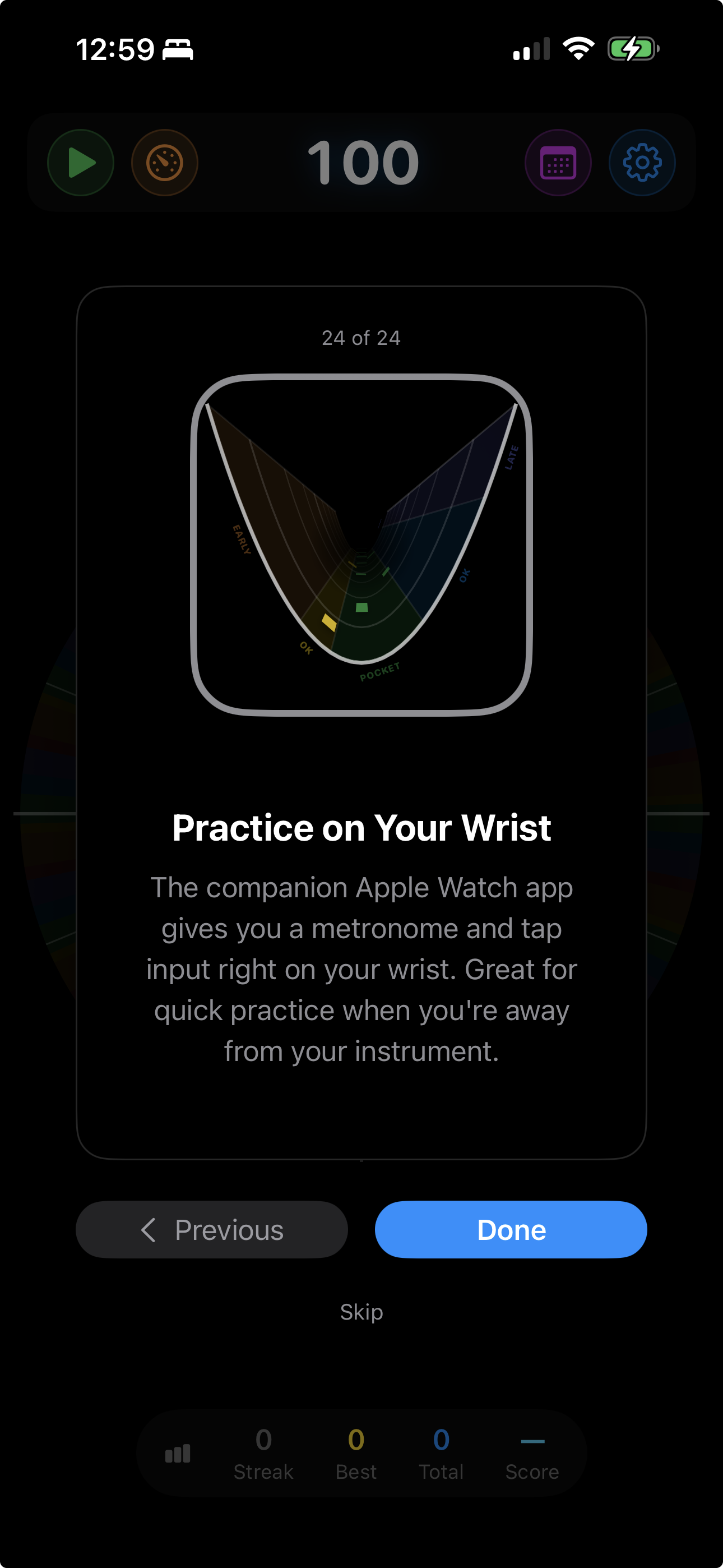 Practice on Your Wrist tip